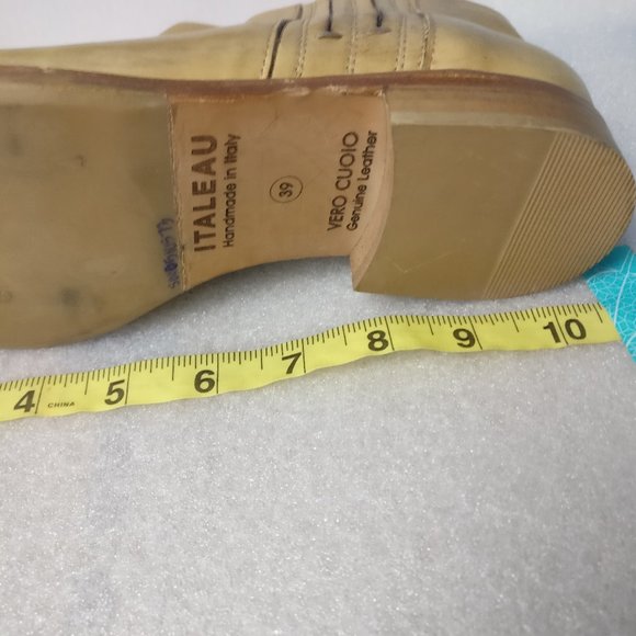 Handmade in Italy 100%WATERPROOF All Leather Soft Padded Low Heel Ankle boot 8us - Picture 6 of 9